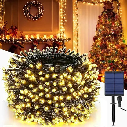 Luces Navidad Panel Solar 300 Led
